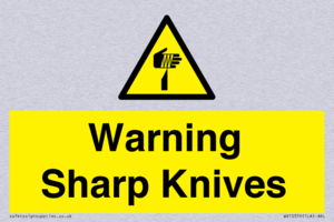 Warning Sharp Knives